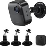 Blink Outdoor Camera Mount, 360 Degree Adjustable Indoor:Outdoor Wall Mount Bracket for Blink Home Security System Black 3 Pack